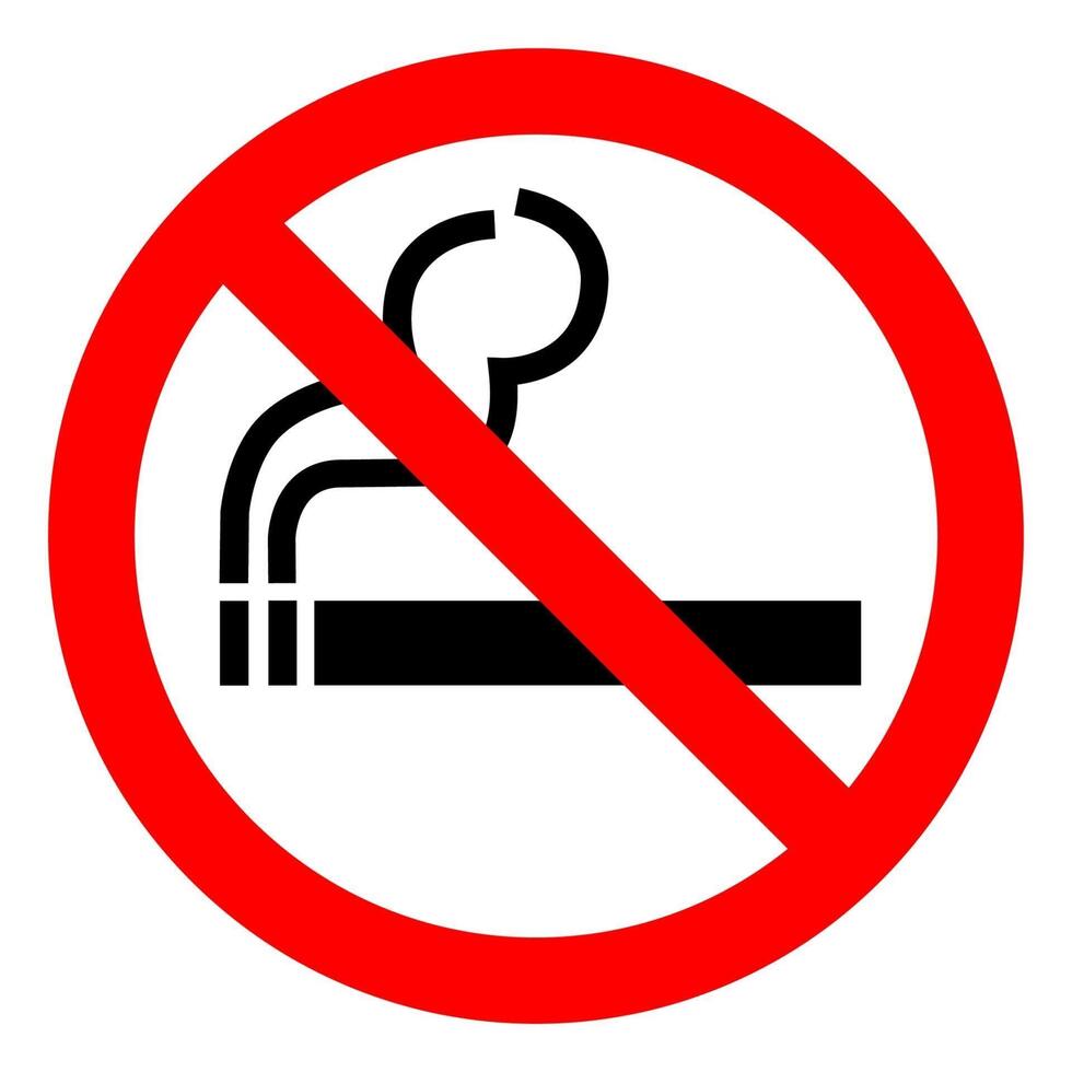 Placa de proibido fumar